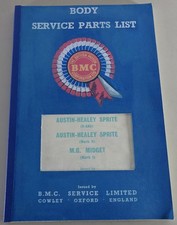 Spare Parts List Austin Healey