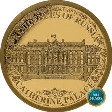 2021 9999 Gold 0,5 Gramm 0,5 g Katharinenpalast Russland Salomonen SELTEN PROOF