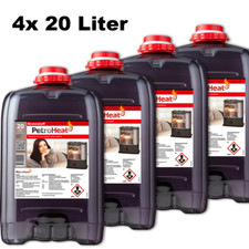 80 l (3,63 € / 1 l) 4 x 20l Petroleum Liter Ofen Heizung Petrolium geruchsarm
