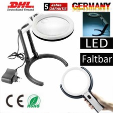 120MM LED Lupenleuchte Lupenlampe Faltbar Tischklemme Lupe Tischlupe DHL