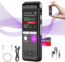 64GB Digital Voice Recorder