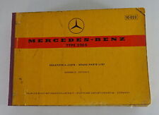 Teilekatalog / Ersatzteilliste Mercedes Benz 220 S W180 Ponton Stand 01/1960