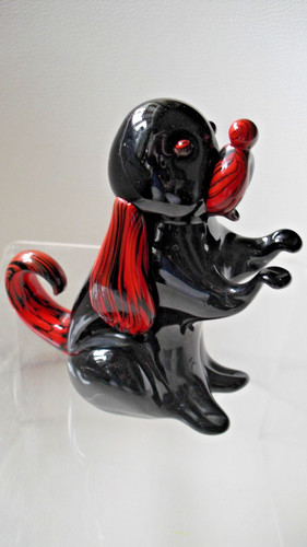 Murano glas hund formia - hund,
