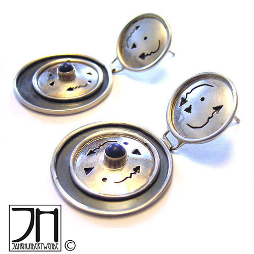 Modernist silber ohrringe mit - modernist,