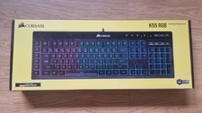 Corsair K55 RGB Gaming-Tastatur Deutsch Schwarz für PC Mac Xbox Nahezu Neu