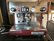 ESPRESSA Gastro Siebträgermaschine Siebträger Kaffeemaschine Espresso Kaffee Rot