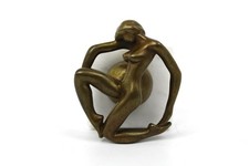 Bronze Skulptur, Maximilian Delius, Frauenakt, Signiert, 12/100