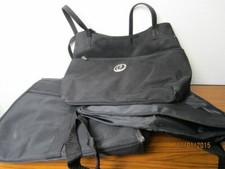 3 ältere Vintage Damen Handtaschen, schwarz,  div. Stoffe , bis ca 36x31 cm /208