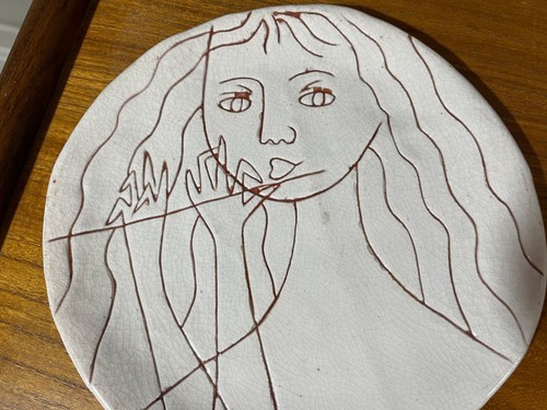 Picasso inspirierter teller - inspirierter,