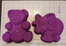 2 Silikon - Backformen ELEFANT und TEDDY, 