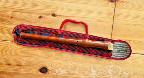Blockflöte holz tasche - holz, +