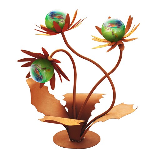 Glasblume distel edelrost - glasblume,