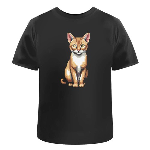 Pixel style chausie cat - style, cat'