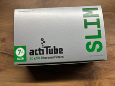 500 Stück actiTube Aktivkohlefilter *Slim 7 mm* Kohlefilter 10 x 50 Stück