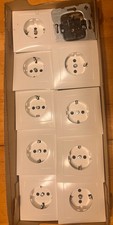 9x Stück Berker Steckdose Konvolut Schuko mit Abdeckplatte 47228989