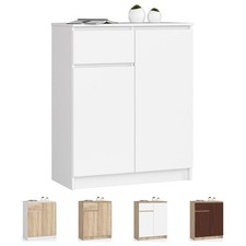 Kommode AKORD K80 mit 2 Türen Schublade und 4 Ebenen B80 x H99 x T40 cm