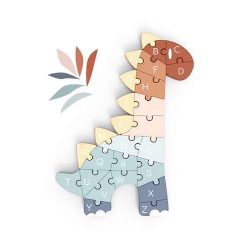 Puzzle buchstaben abc aus holz - abc,