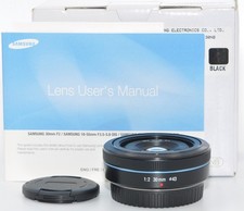 Samsung NX F/2.0 30mm Ø 43 Pancake Objektiv 1 Jahr Gewähr #+a