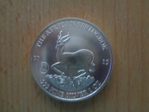 Unze silber gabun springbock - 1,