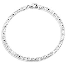 Stegpanzerarmband 3,5mm 925