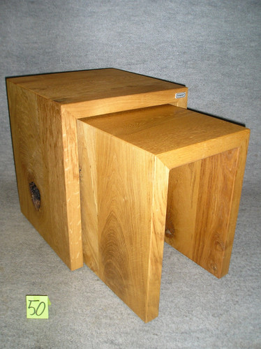 Wildeiche satztisch doppelset - wildeiche,