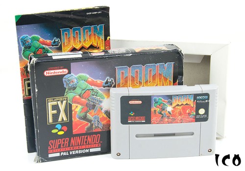 Doom boxed super nintendo - boxed,