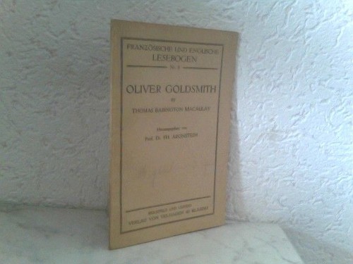 Oliver goldsmith aronstein - oliver,