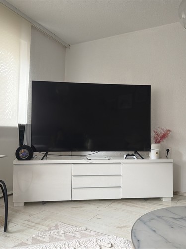Modernes weißes lowboard - weißes, tv-lowboard
