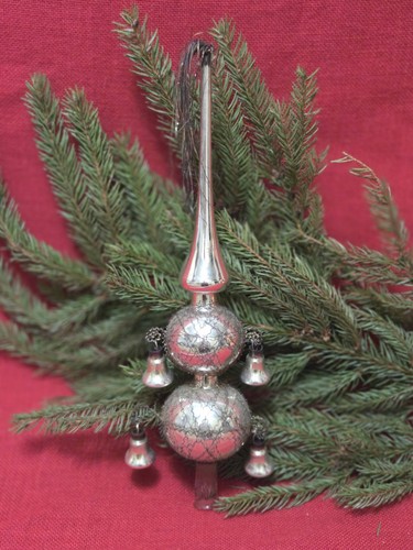 Alte christbaumspitze silber - alte,