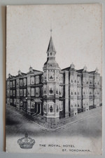 Historische Postkarte,  JAPAN um 1900-20, YOKOHAMA, THE ROYAL HOTEL, unc. s/w,