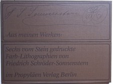 F. Schröder-Sonnenstern, Aus meinen Werken, 1973, Grafik, Farblithografie, sig.