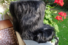 PELZ LUXUS DAMEN SCHUHE gr 40 SUPER GUT BEQUEM ITALY WINTER