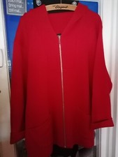 Knitting Classic, Tolle Jacke, Universal Größe, Rot Mit Kaputze