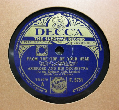 Ambrose his orchestra - his,