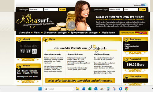 Webprojekt www kingsurf - webprojekt, www.kingsurf.de