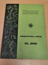 Kramer KL 200 Ersatzteilliste Traktor   K70