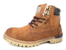 Mustang  Herrenschuhe Stiefel Warmfutter Schnürstiefel Braun Freizeit