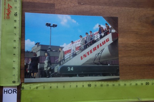 Postkarte werbekarte flugzeug - werbekarte,