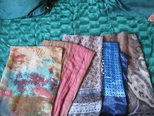 Damen Schals Blau Braun Creme Bunt 5 Stück kaum bis nie getragen