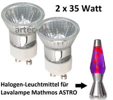 2 x Halogen-Glühlampe (Glühbirne) Leuchtmittel für Lavalampe MATHMOS ASTRO 35 W