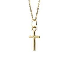 Feine Anker Kreuz Gold Kette