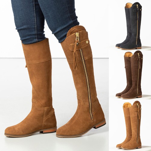 Hohe wildleder landhausstiefel - hohe, wildleder-landhausstiefel