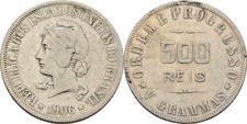 Brasilien Brazil 500 Reis 1906