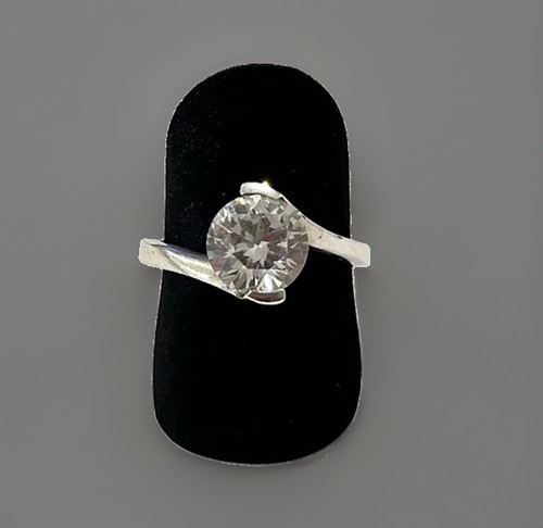925 silberring fianit - 925/-, silberring,