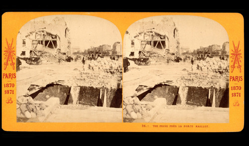 Krieg 1870 paris gebäude - krieg,
