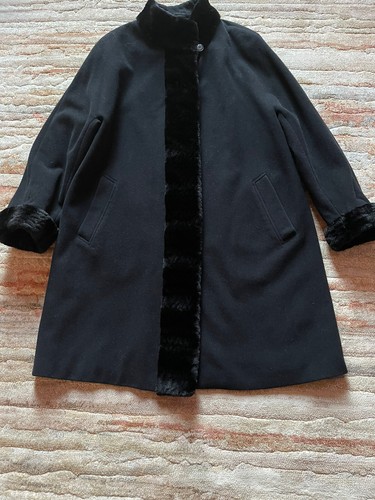 Hucke damenmantel webpelz - ,