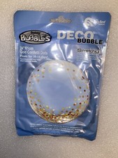 Qualatex Deko Blase Klar Gold