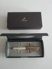Vintage Parker 100 Honey White & Gold Kugelschreiber + Etui + OVP !!! RAR !!!