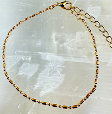 Armband Damen Gold – Filigranes Armkettchen Zylinder – Modeschmuck Elegant