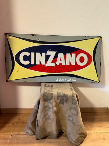 Seltenes emailschild cinzano - seltenes,